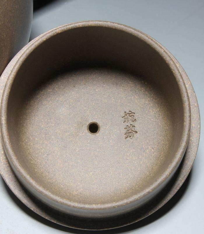 宜兴紫砂壶 一厂茶壶 台湾回流 曹婉芬 竹韵壶 青灰段泥