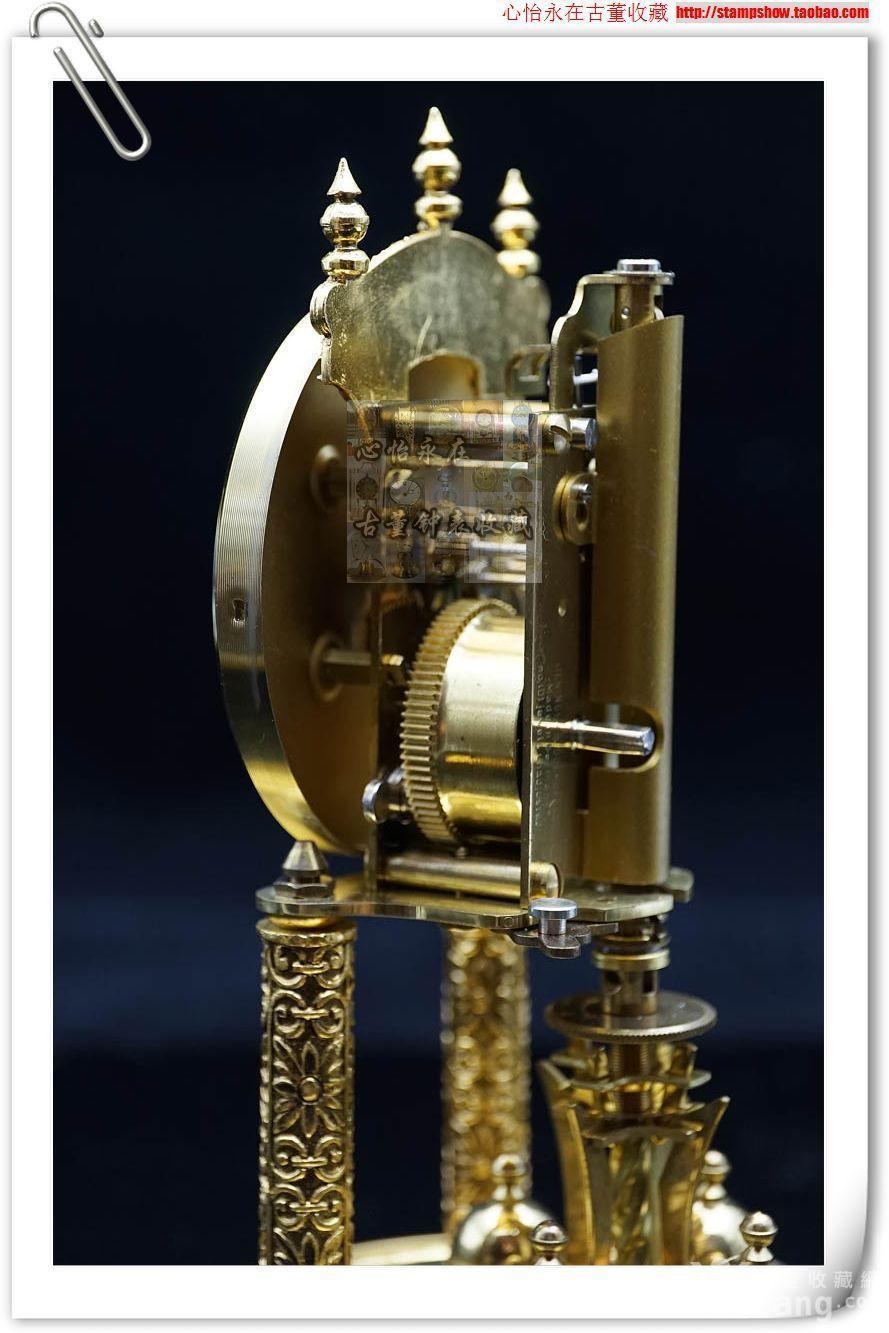 德国古董钟经典宫廷雕花款400天钟/铜机械钟/收藏座钟西洋钟