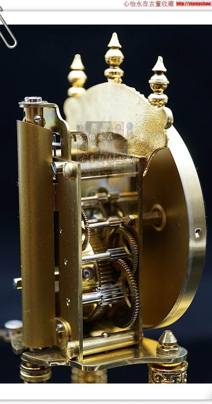 德国古董钟经典宫廷雕花款400天钟/铜机械钟/收藏座钟西洋钟