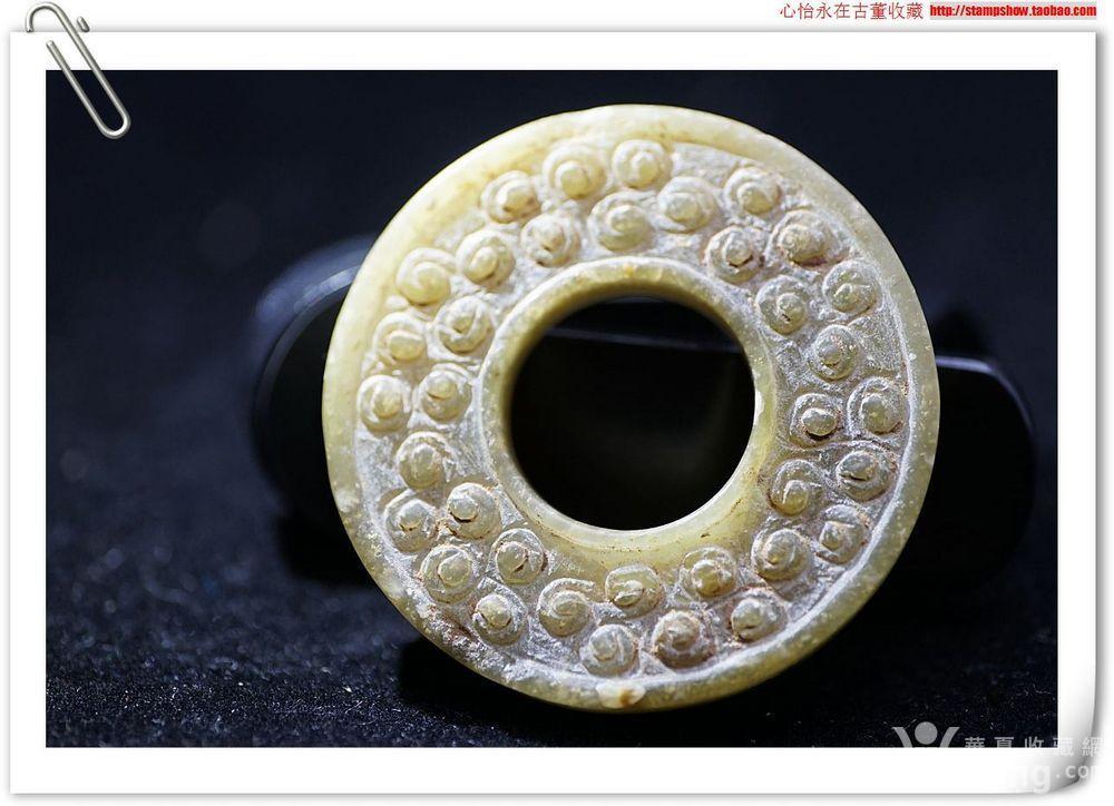 【【玉-战国汉代时期谷纹玉环-开门蝌蚪纹玉瑗佩饰】】