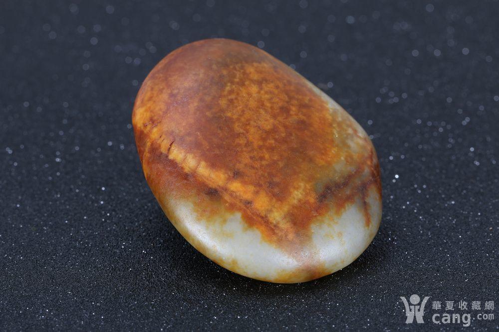 天然和田籽料,红油皮巧色雕刻 哼哈二将