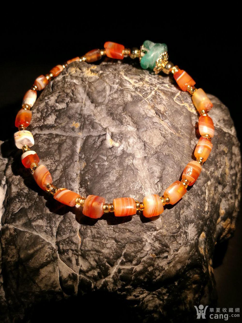战汉缠丝玛瑙片珠