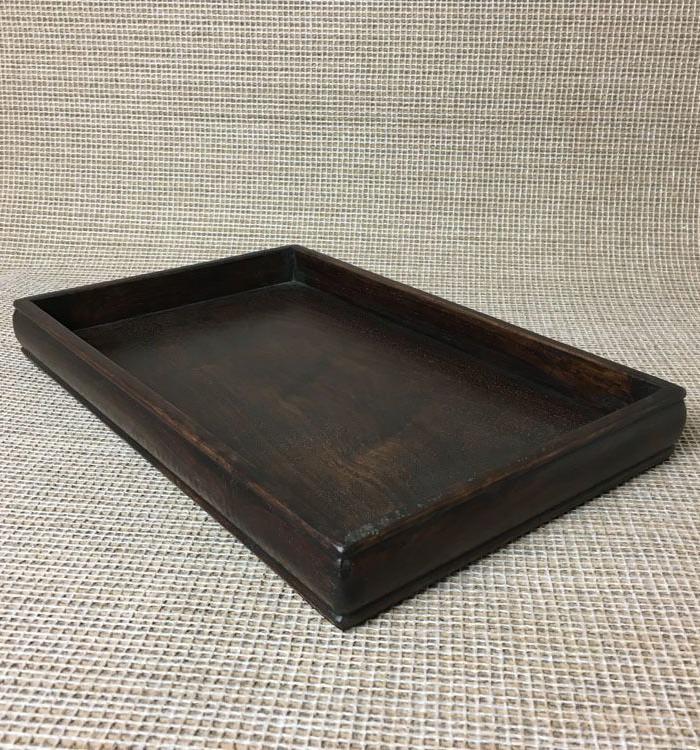 清代黄花梨木素面托盘茶盘文具盘都城盘古董木器明清家具会所会馆