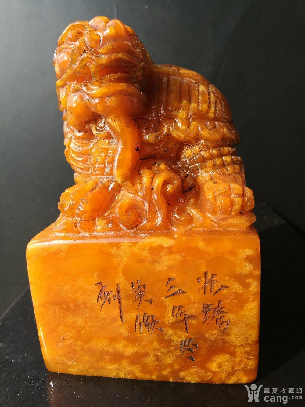 闲章,,瑞兽,,圆雕,,, 1,印材:福建寿山田黄(桔*红)/冻石/狮钮印章 22