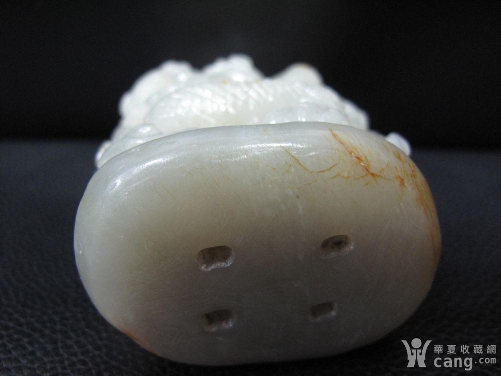 元代和田青白玉龙形大帽顶