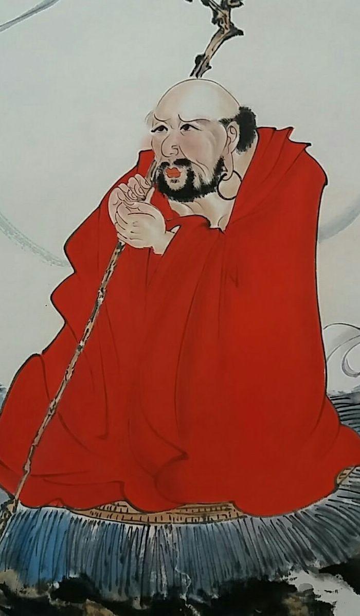 【协价】四川著名画家韩云朗《无量寿佛》立轴