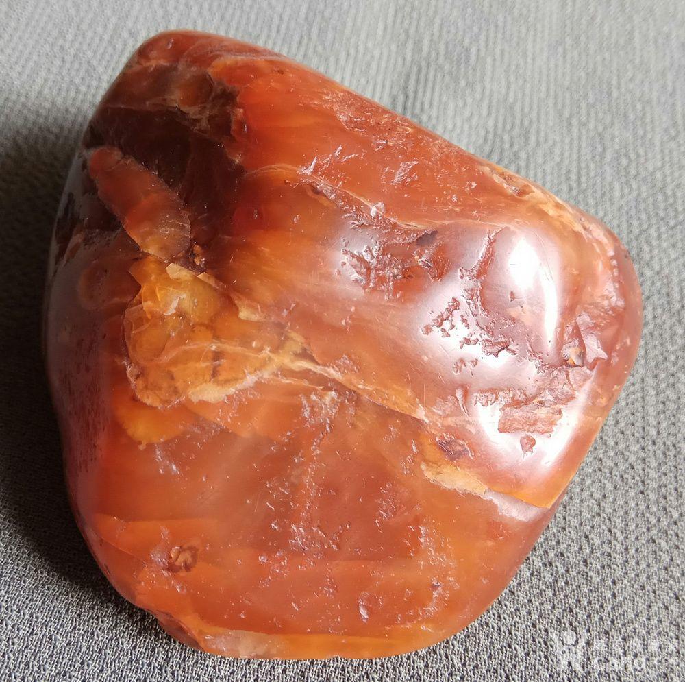 清代 橘皮红田黄冻石