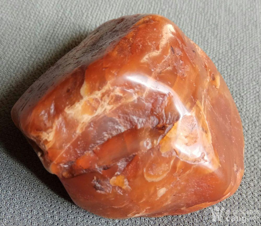 清代 橘皮红田黄冻石