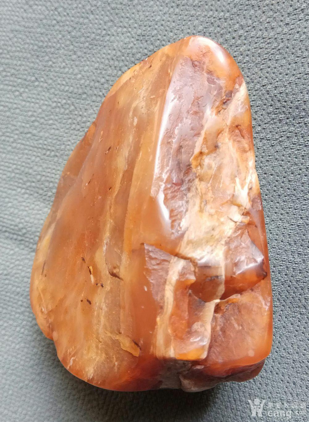 清代 橘皮红田黄冻石