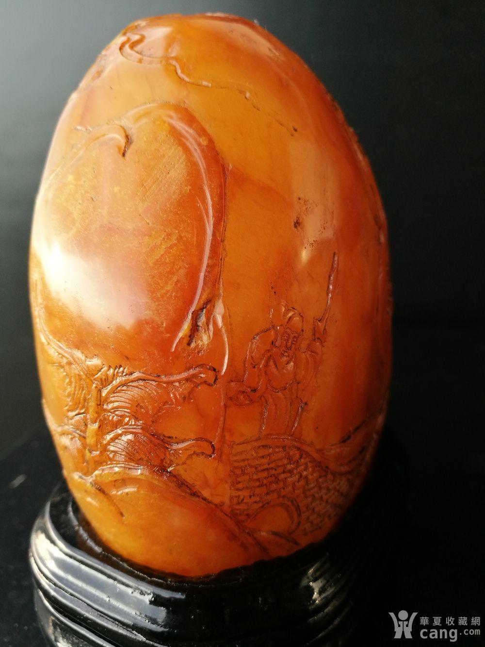 发鉴定收藏证书 民,六德作 田黄冻石薄意摆件 闲章