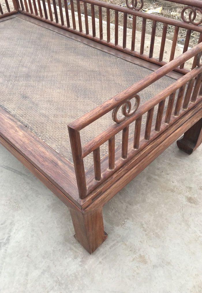 明代线条罗汉床一件包老包邮保真