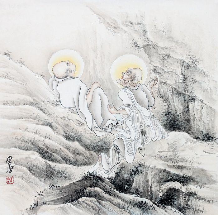 当代名家李唐人物佛像软片14