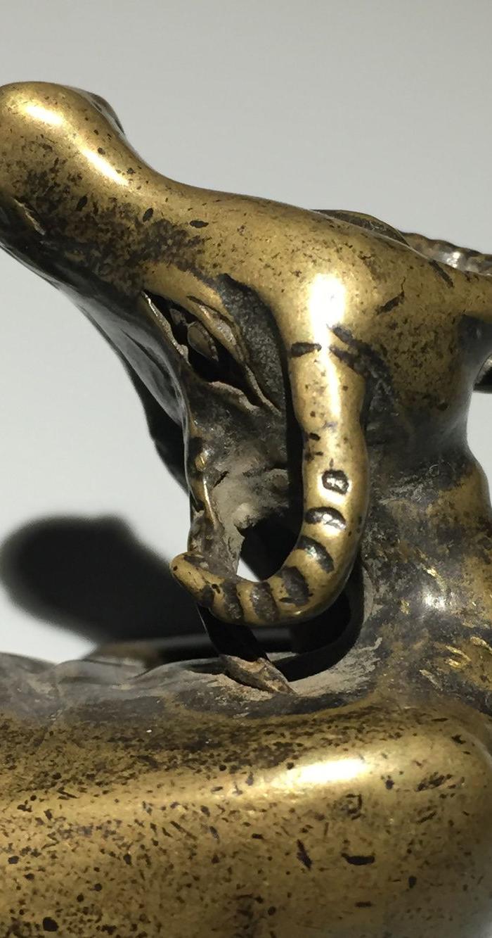 老铜牛文房镇纸