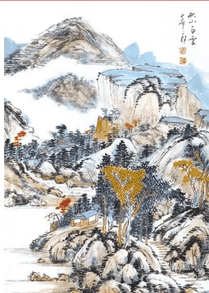 山水之道刘二郎山水画十二册页 刘二郎 著名山水画家