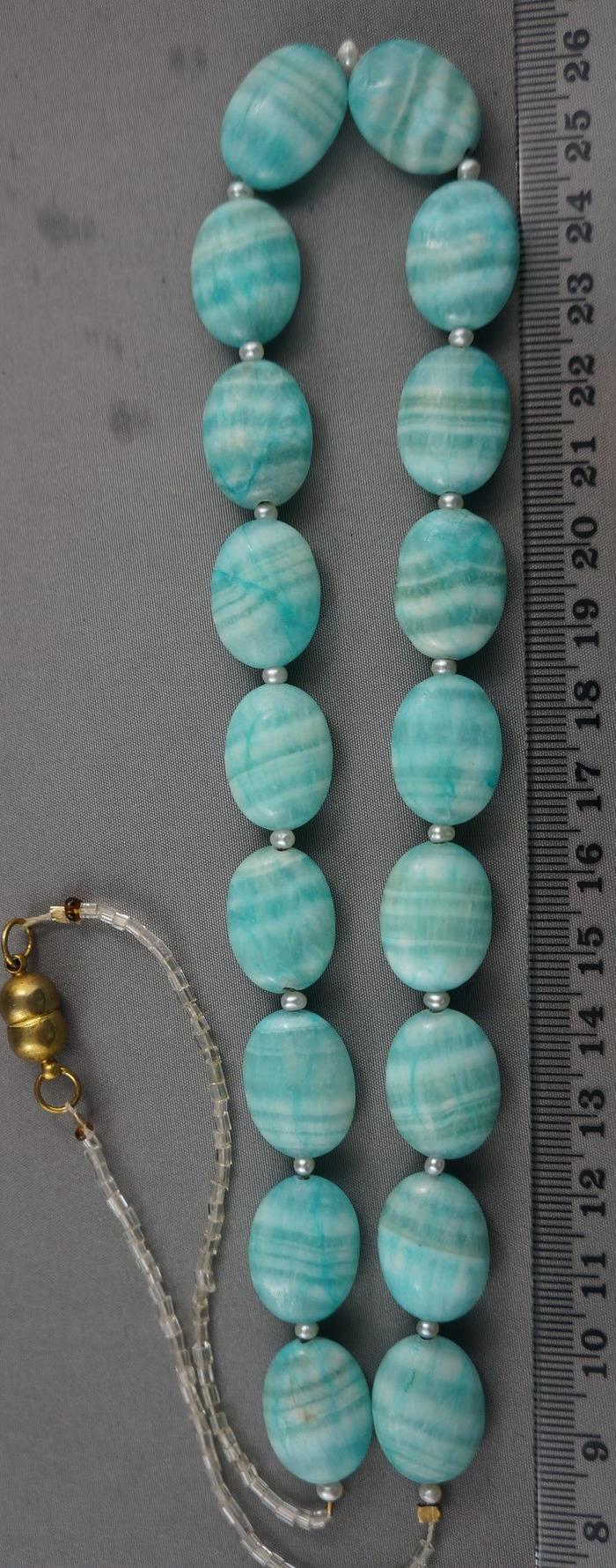 巴西天然蓝纹石项链