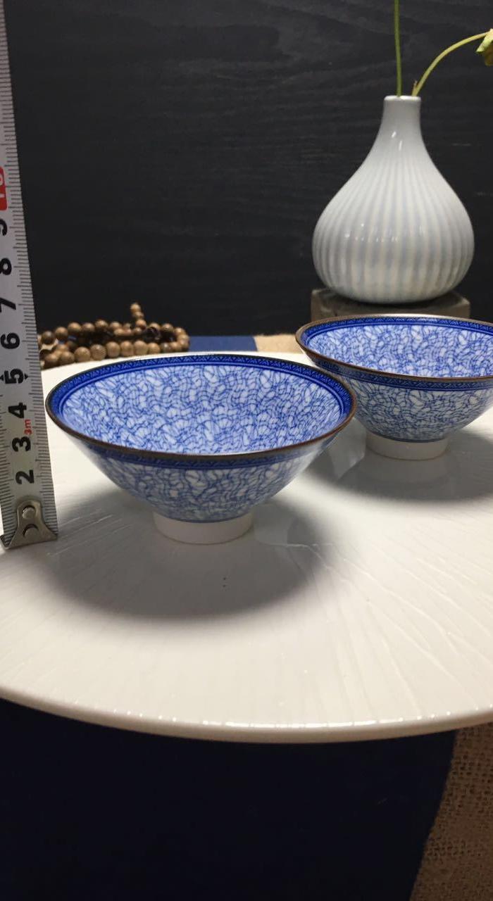 2只青花 斗笠杯 茶盏 包邮