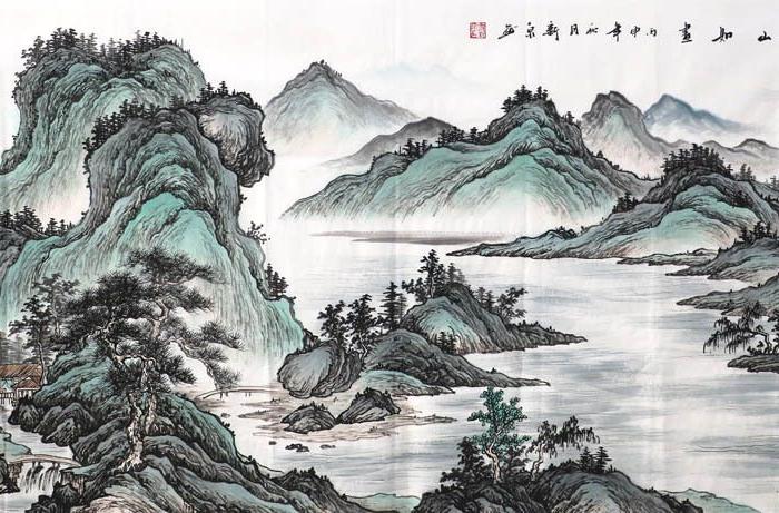 龙新泉 183 四尺工笔山水