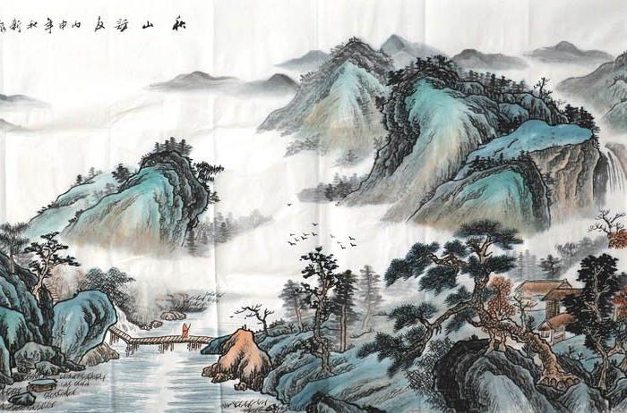 龙新泉 183 四尺工笔山水