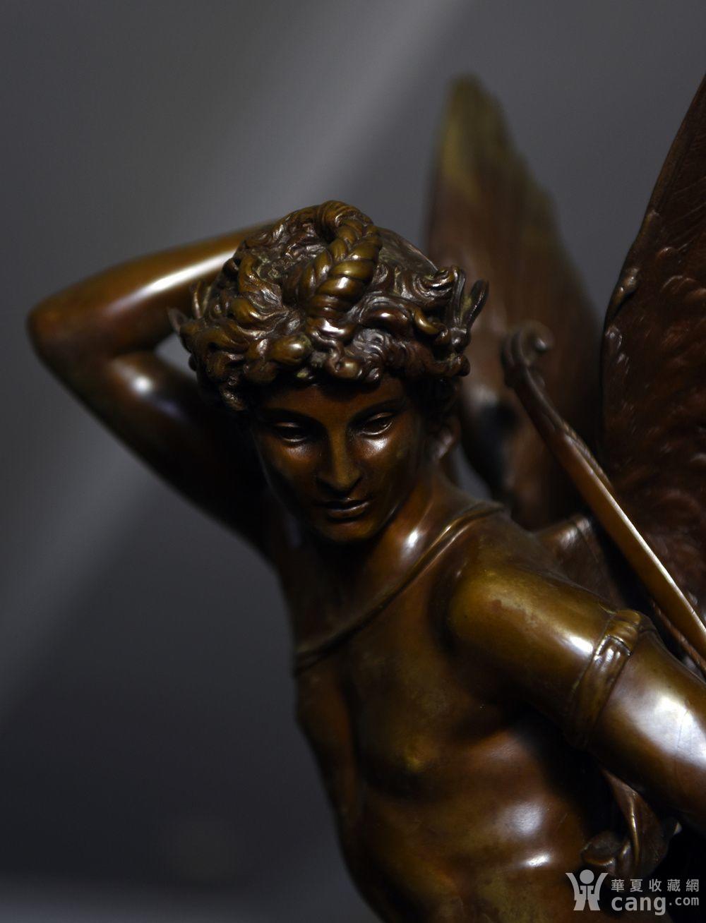 19世纪法国雕塑大师儒勒.古丹爱神丘比特欧洲雕塑精品