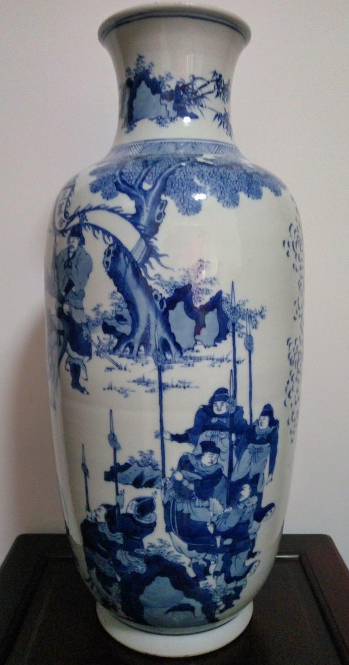 清康熙青花人物故事大瓶