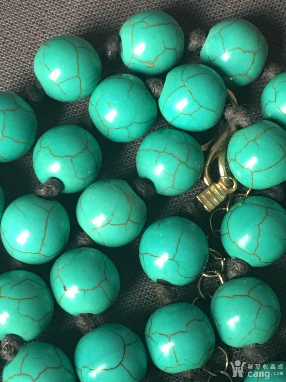 绿松石项链加吊坠牌加巴西樱桃石