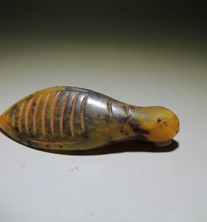 沁色漂亮的老玉蝉