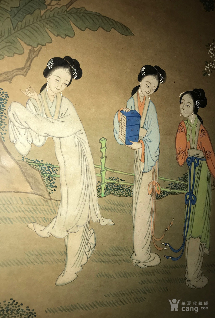 华夏古玩城 字画 近现代 > 晚清民国水彩仕女图 年代:民国 款式:横幅