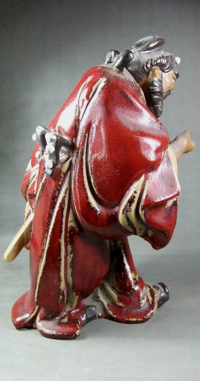 广东石湾窑泥彩雕塑钟馗人物