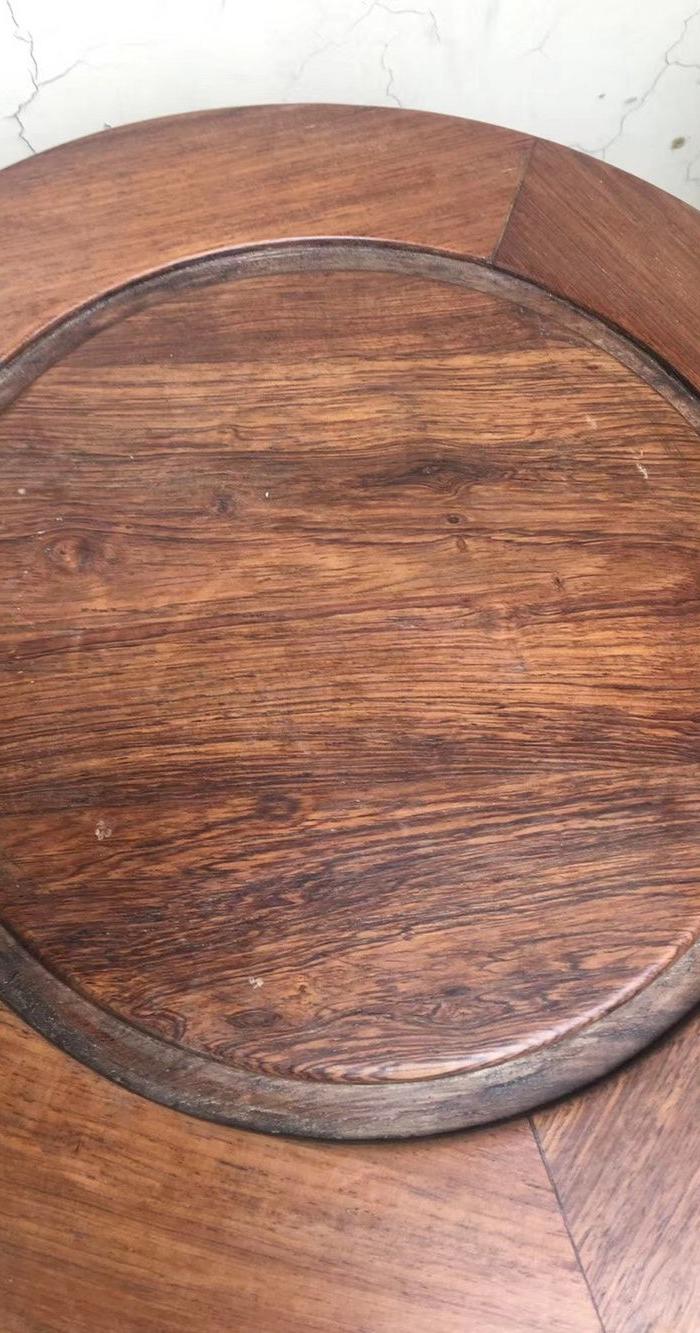 晚清民国黄花梨圆桌一套