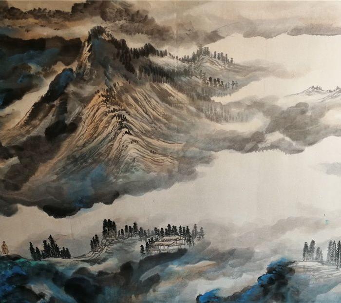 张大千山水横幅