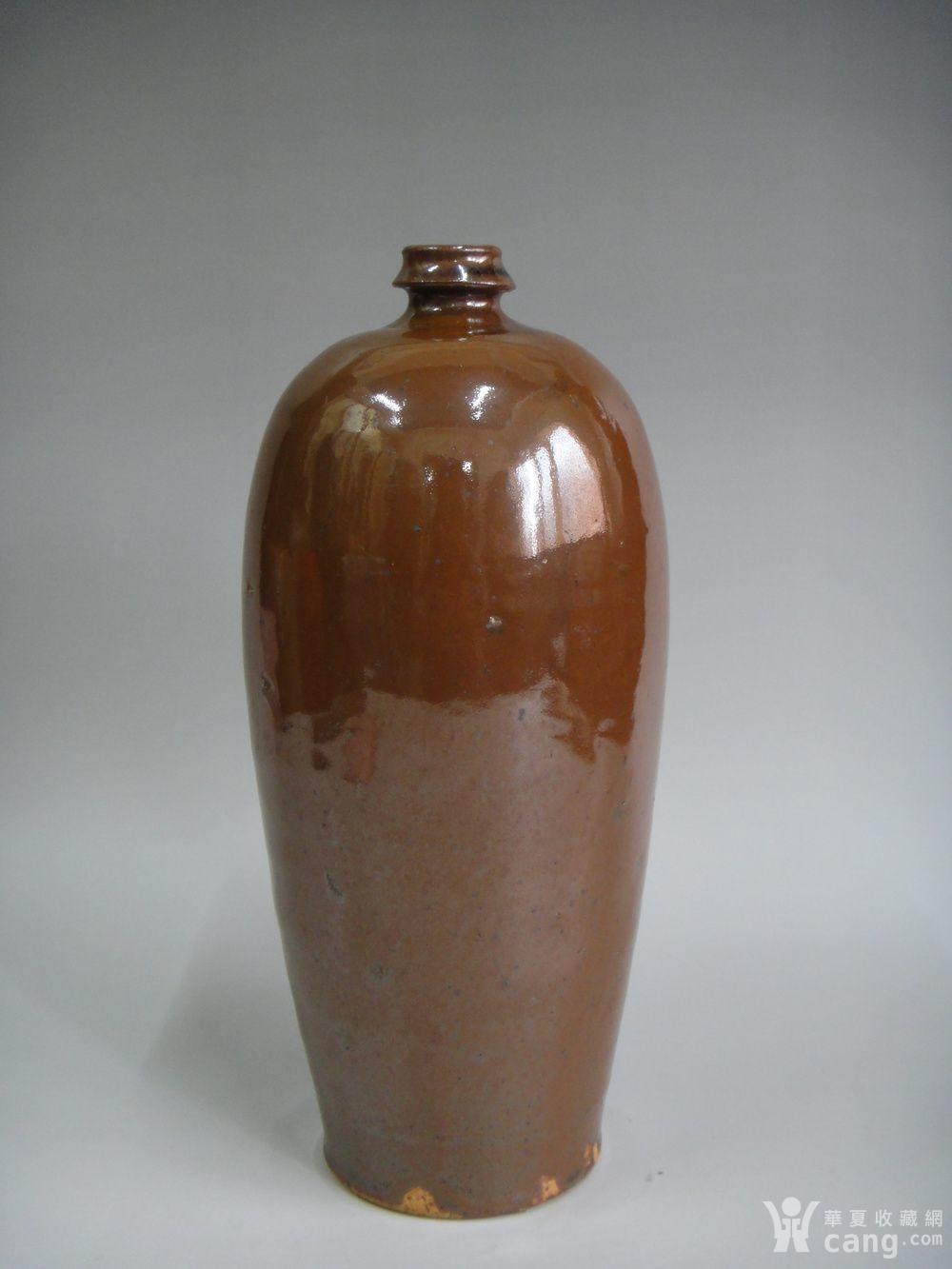 宋 磁州窑酱釉梅瓶