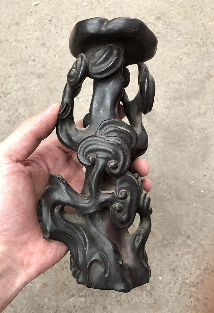 老紫檀灵芝_华夏古玩城_华夏收藏网