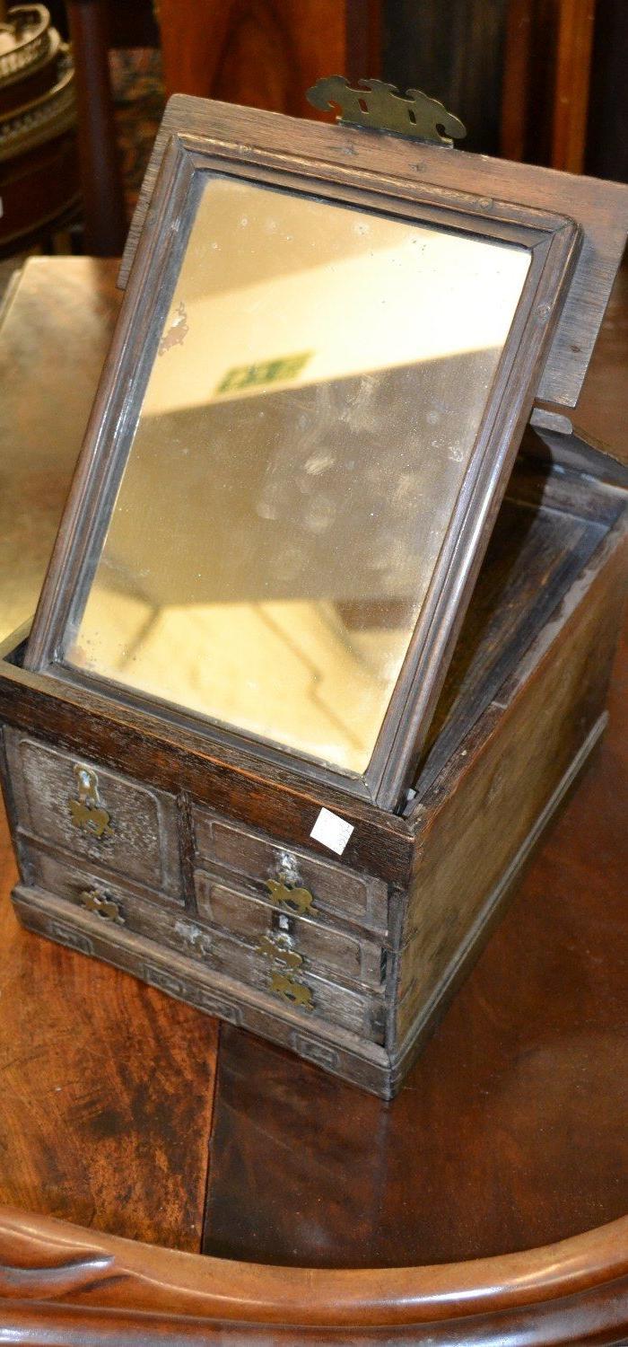 清代硬木镜箱