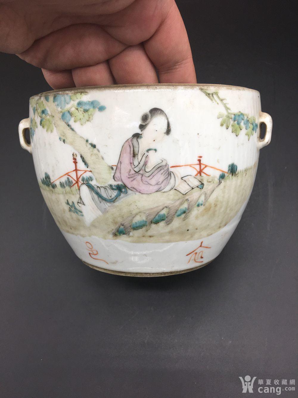 高心田款美女罐