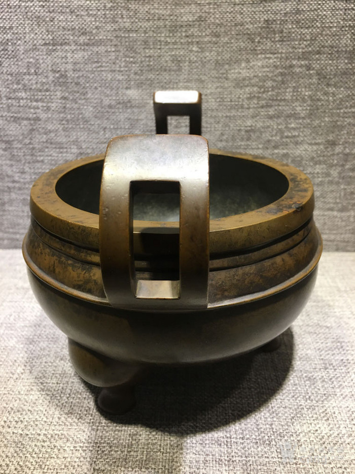 明代老货永乐年间铜香炉