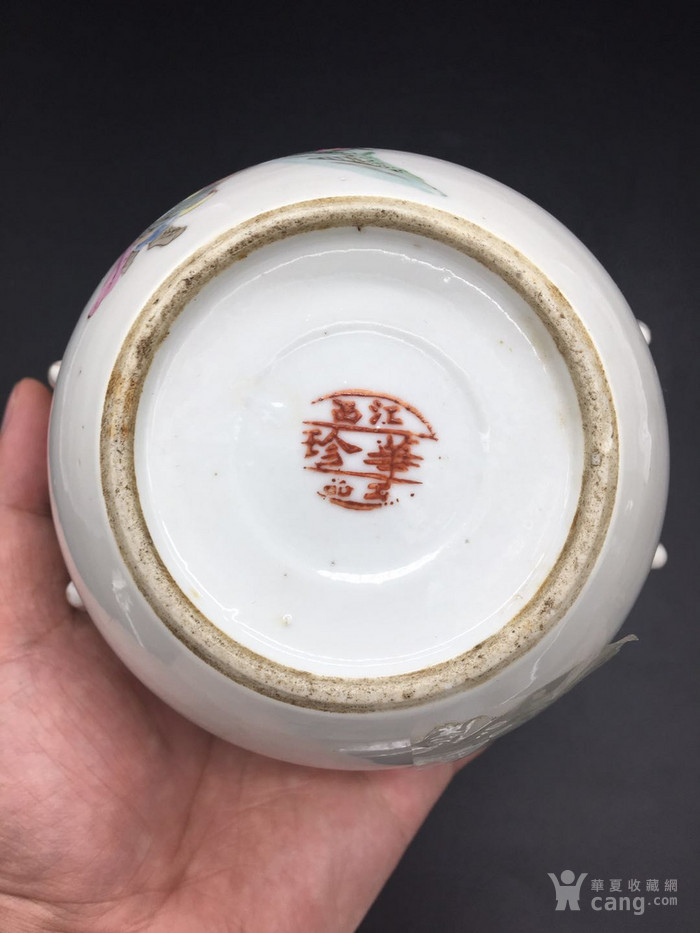 华夏古玩城 瓷器 其它 > 民国名家罗仲林款美女盖罐