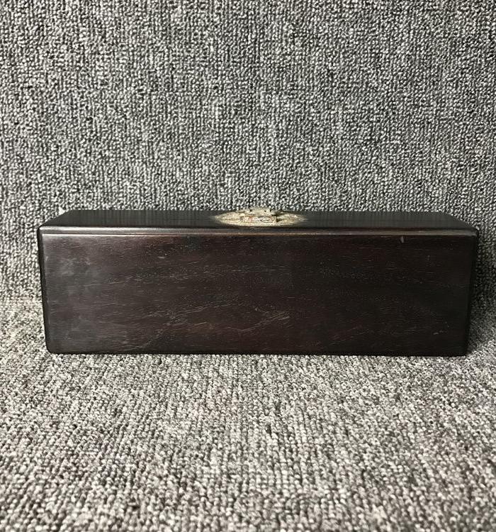 清代传世紫檀素面首饰盒收纳盒文房印章盒摆件老紫檀檀香盒