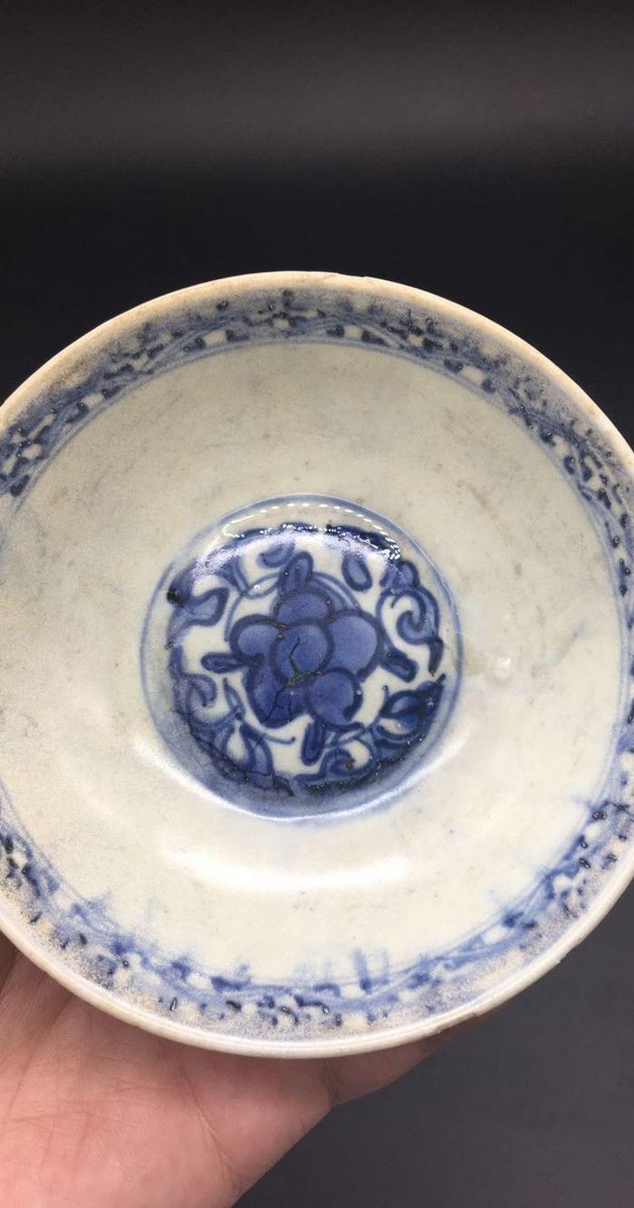 明代青花碗一对