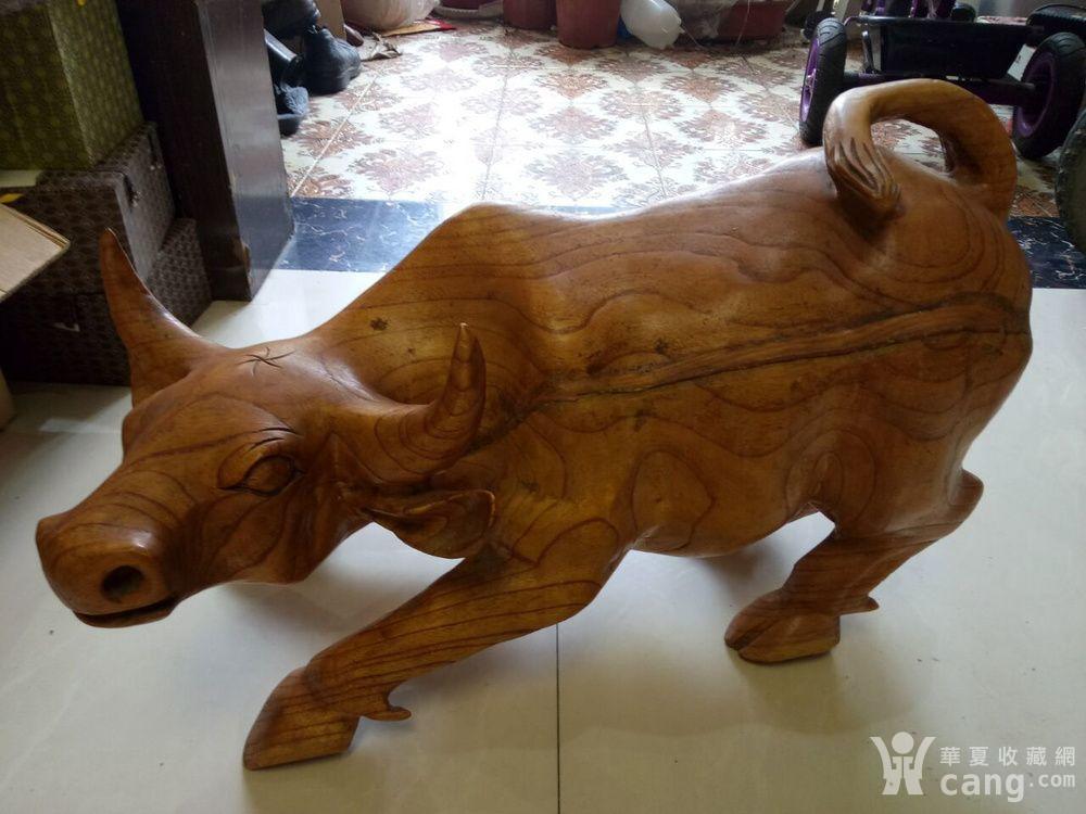 根雕 木黄牛 木根雕刻制作