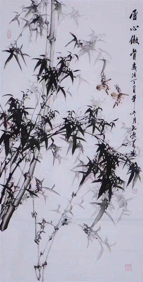 孔庆义 183 四尺墨竹