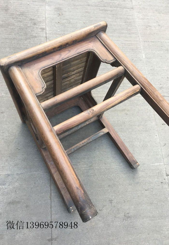 清代老家具黄花梨方凳