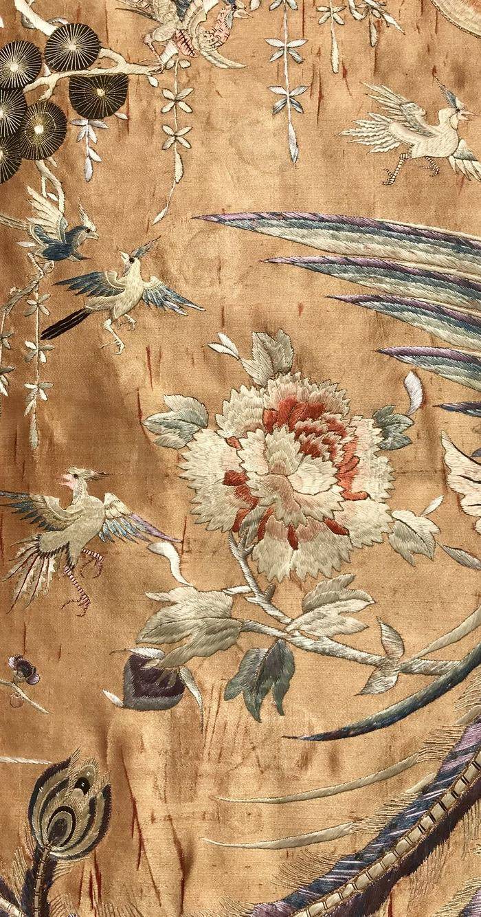 清中期 精品 粤绣 百鸟朝凤