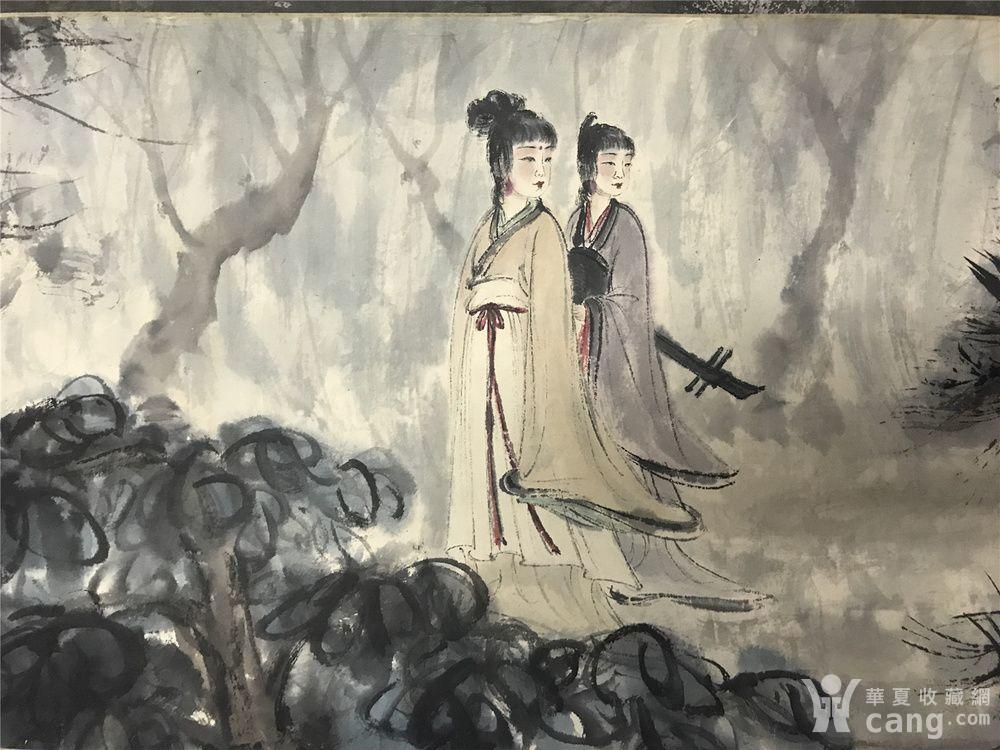 傅抱石山水人物手卷