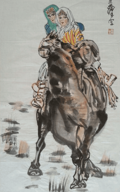 黄胄 塔吉克小学生