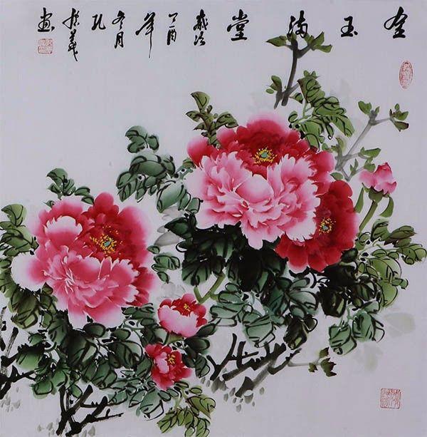 孔庆义 183 四尺斗方牡丹