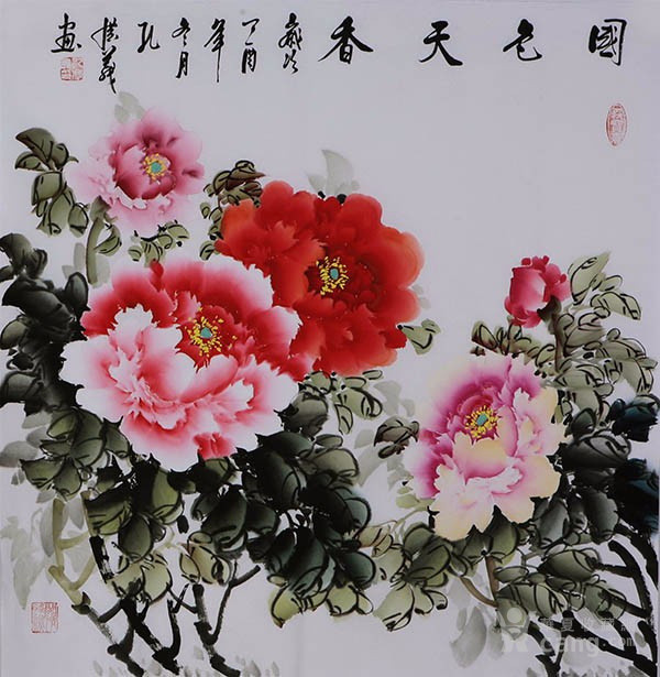 孔庆义 183 四尺斗方牡丹