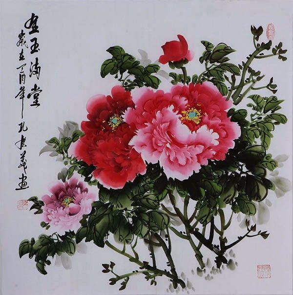 孔庆义 183 四尺斗方牡丹