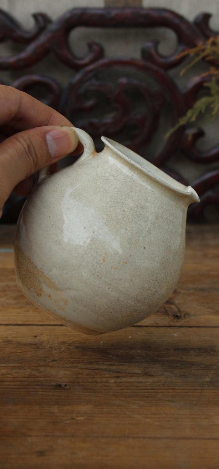 宋湘湖窑影青釉花浇 茶器