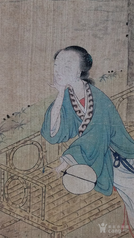 禹之鼎 侍女四条屏