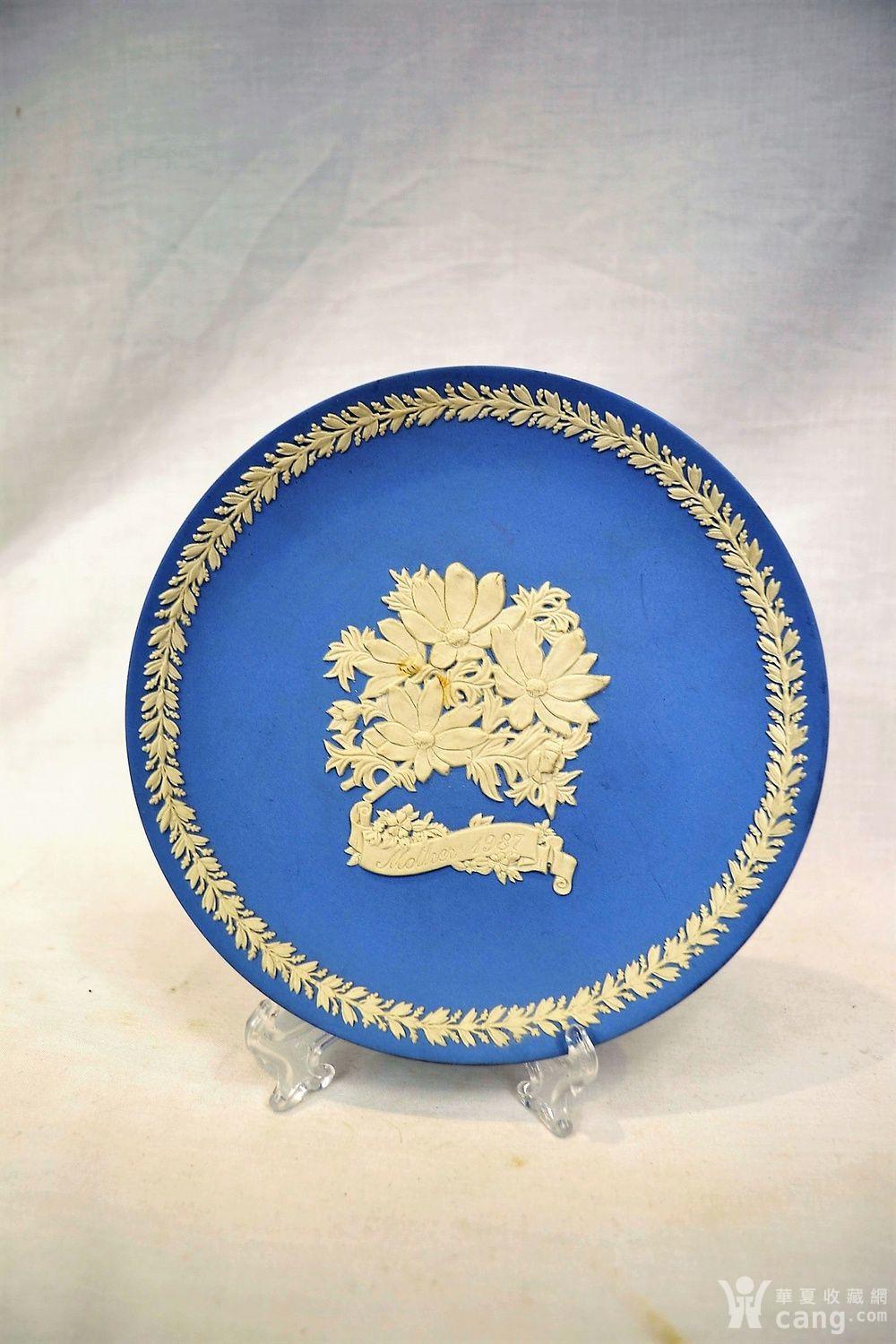 英国韦奇伍德 wedgwood蓝色浮雕收藏装饰盘10件